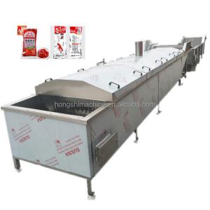 China Water Bath Vacuum Plastic Packing Bag Pasteurizer  Machine/Canned Food Tunnel Pasteurization Machine wholesale