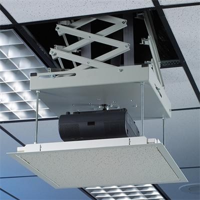 Quality Ceiling Mounted 200cm automated projector lift , motorised projector lift 110v - 240v for sale