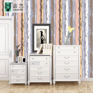 China Modern Wood Effect Wallpaper Oilproof Self Adhesive Wall Covering wholesale