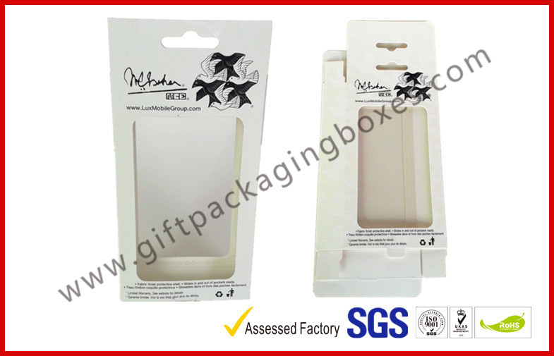China Small Card Board Packaging Boxes, Promotional C2s Paper Box For iPhone Case Packing wholesale