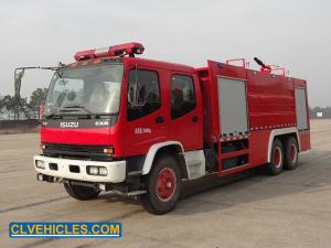 China ISUZU FVZ 300hp Fire Rescue Trucks With Monitor Max Load 16000kg on sale