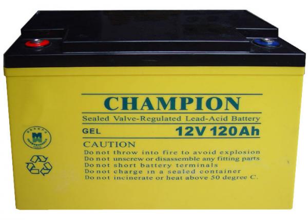 Quality China Champion Battery  12V120AH NP120-12-G Sealed Lead Acid GEL Battery, Solar Battery, Deep Cycle Battery for sale