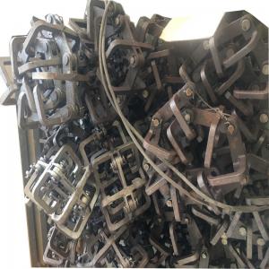Heat Resistant Conveyor Belt Chain Stainless Steel Buried Scraper Chip Conveyor Chain