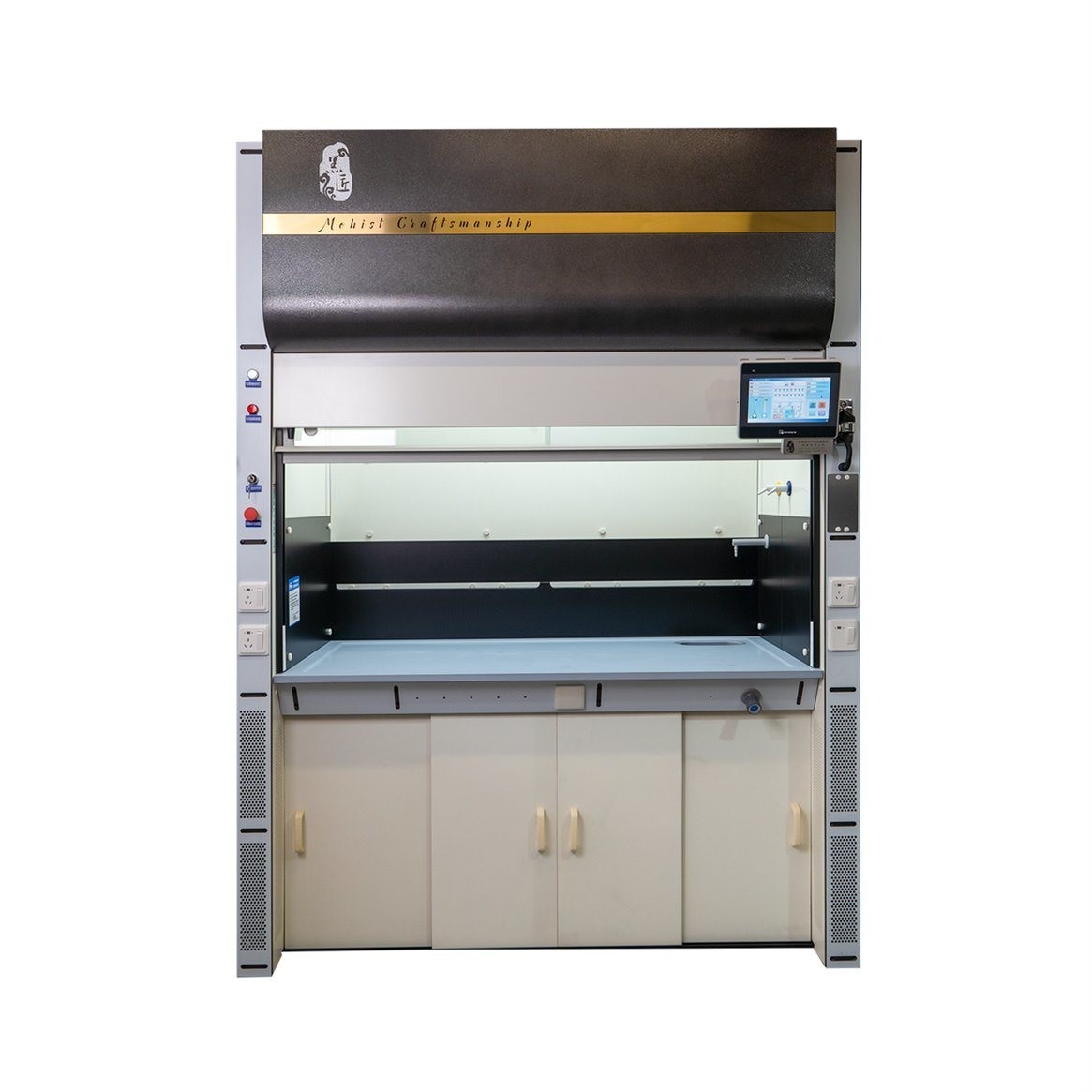 China Stainless Steel Laboratory Bench Top Fume Hood with Tempered Glass Sash on sale