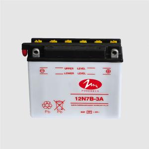 China Foberria 12 Volt 7 Amp Dry Charged Motorcycle Battery 12N7B3A wholesale
