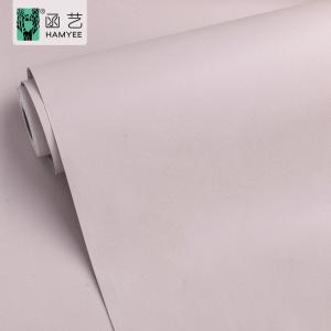China Light Pink Matte Peel And Stick Wallpaper 0.12mm 0.18mm For Wall / Furniture wholesale