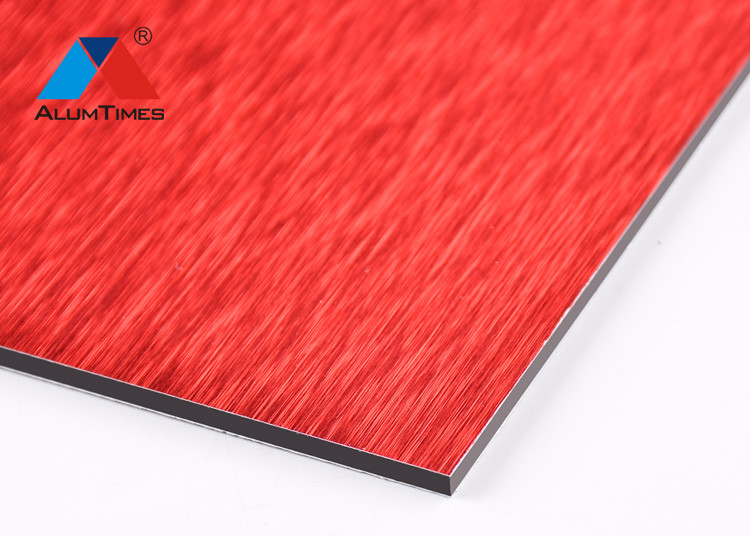 China excellent quality roof sandwich panel fireproof brush finish aluminum composite panel on sale