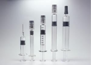 China 1-5ml Glass Prefilled Syringes Clear Color For Pharmaceutical And Cosmetic wholesale
