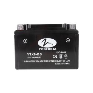 China 12V9AH YTX9BS Motorcycle Battery Low Internal Resistance wholesale