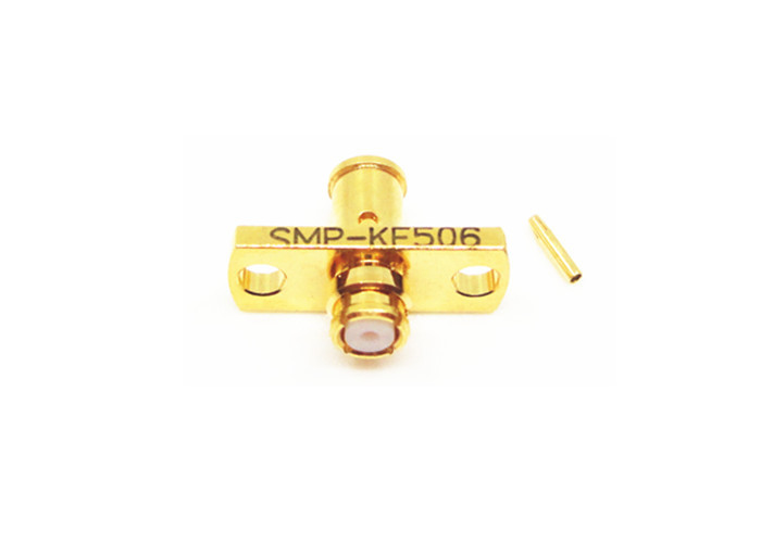 China 40GHz Gold Plated Female SMP RF Connector ≥2000MΩ Insulation Resistance wholesale