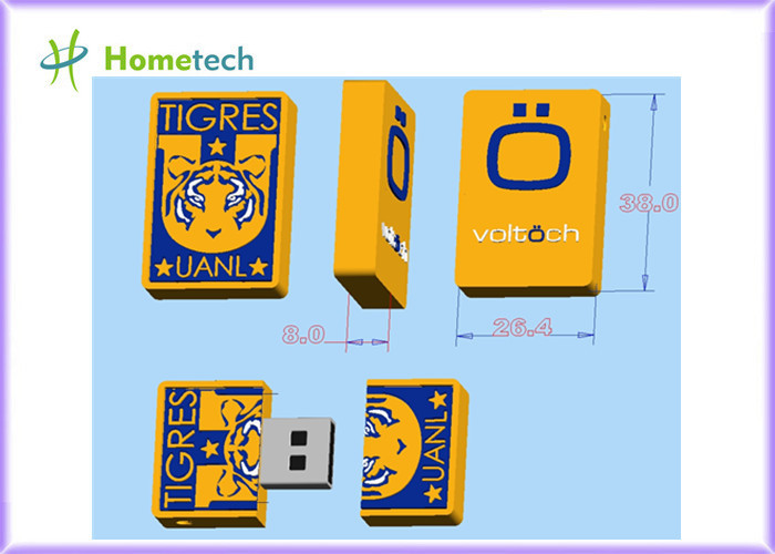 China Mini TIGRES Customized USB Flash Drive 8GB / 16GB , football team logo 1GB / 2GB wholesale