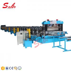 China Chain Driven Floor Deck Roll Forming Machine 0.8-1.5mm Thickness 40GP Container wholesale