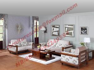 China High Quality 1+2+3 Wooden Sofa Set from Shenzhen Right Home Furniture in Shenzhen China wholesale