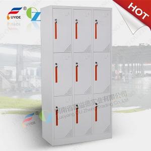 China Fashionable 6 door storage steel locker/staff metal locker,CNC laser cutting machine make on sale