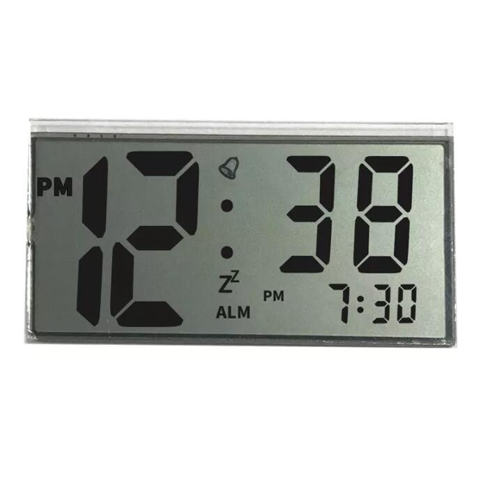 Quality Monochrome Clock Positive TN Transmissive 7 Segment LCD Display Module for sale