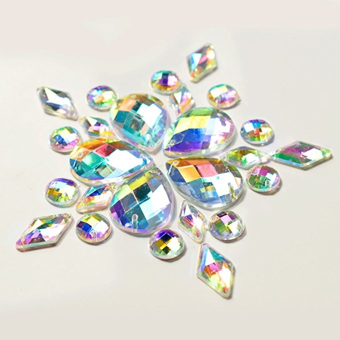 China Colorful Pear Shaped Sew On Glass Crystals , Extremely Shiny Sew On Gemstones wholesale
