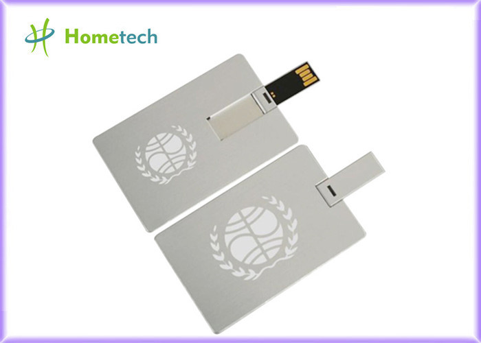 China Waterproof Super Slim Credit Card USB Storage Device , Metal USB Flash Drives wholesale