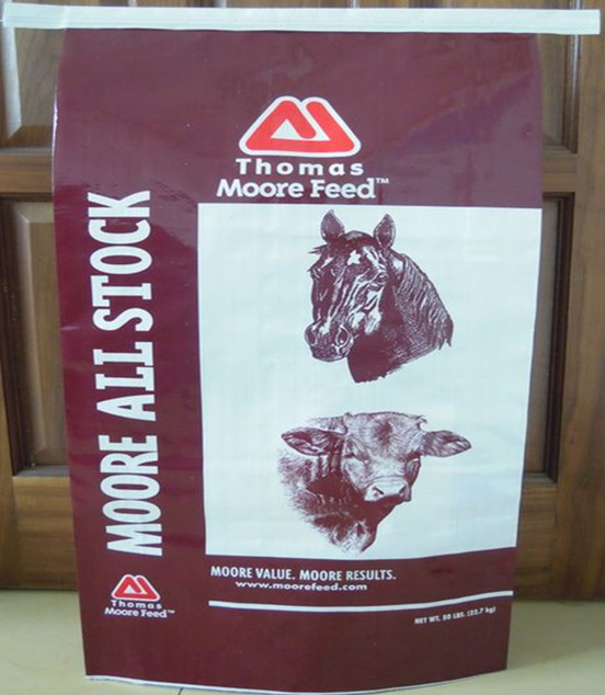 China QDCD Durable BOPP Laminated Bags , PP Woven Laminated Bag For Horse Feed wholesale