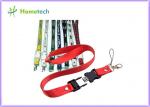 High quality gifts promotional printed lanyard neck strap USB flash drive for