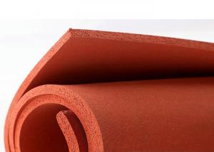 China Red 3mm Silicone Sponge Rubber Sheet With Texture wholesale