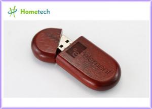 China Oval Wooden Shell USB Flash Drive wholesale
