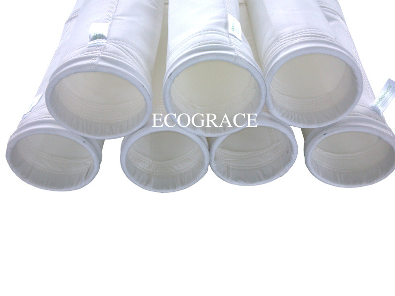 China Cement Plant Polyester Filter Bags With Single Side Singeing Finish 130 * 2450mm Used in Metallurgy wholesale