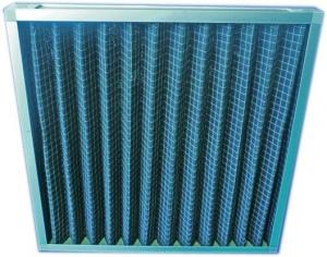 China Rigid Aluminum Extended Surface Air Filter Pleated With Activated Carbon Felt wholesale