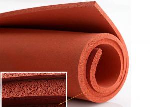 China Heat Proof Open Cell Silicone Rubber Foam Sheet High Density wholesale