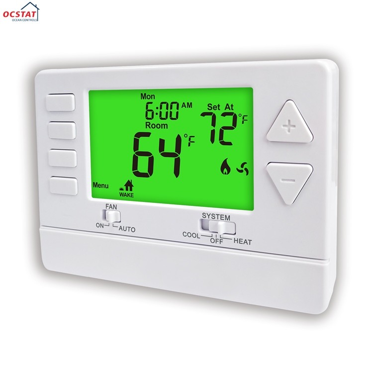 China ABS Programmable Digital Heating Room Thermostat Single Stage for sale