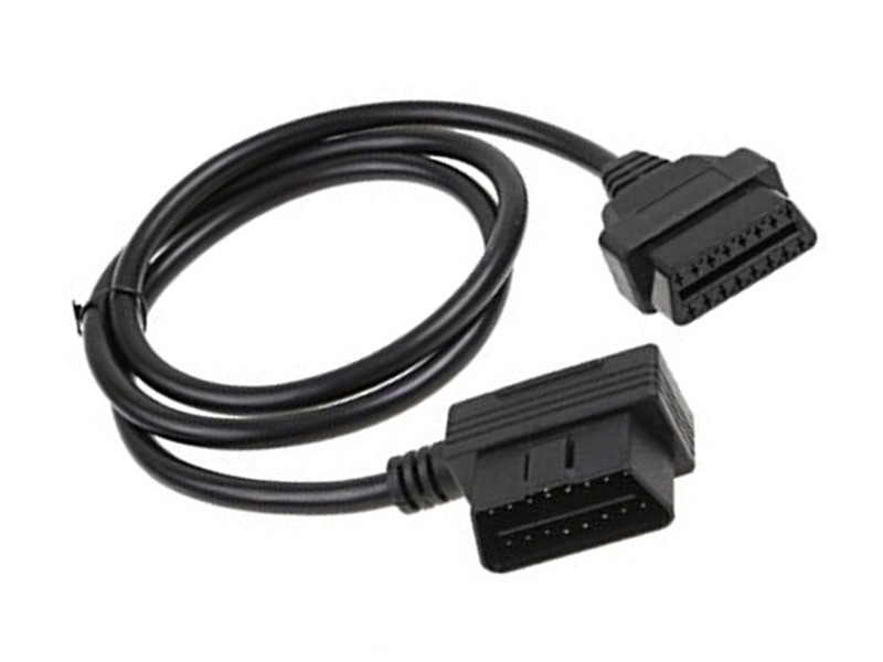 China J1962 Right Angle OBD2 Extension Cable / Obd2 Scanner Cable RoHS Approval wholesale
