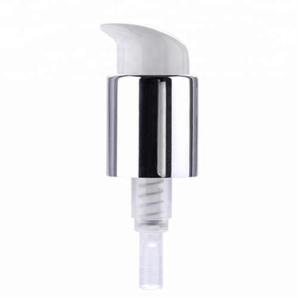 China Silver Aluminium Lotion Dispenser Pumps , cosmetic bottle pump 24/410 wholesale