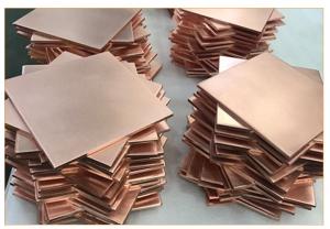 China ISO14001 85WCu Square Bright Copper Sheet Plate Copper Metal Products wholesale