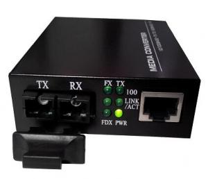 China SFP to RJ45 Ethernet Media Converter 10/100/1000Base-Tx to 1000Base-FX wholesale