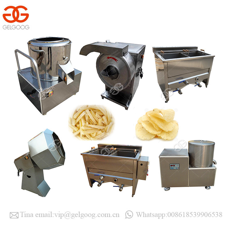 Quality Potato Chips Frying Production Line French Fries Machine Price In India for sale