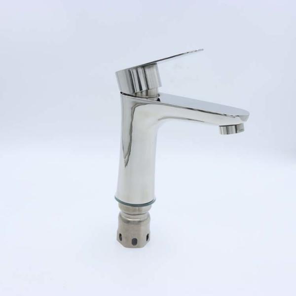 Quality Brushed Silvery Bathroom Shower Faucet Wide Mouth Bath Shower Tap for sale