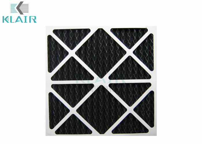 China Pleated Charcoal Air Filter , Carbon Odor Filter For Airport Hotel Ventilation wholesale