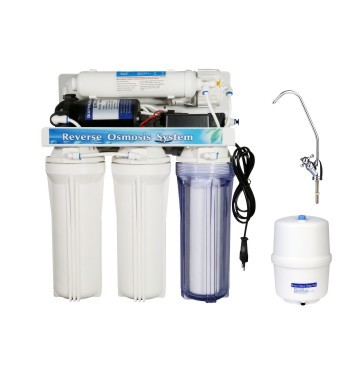 Household Basic 5 Stage Reverse Osmosis Water Filtration System With Post Carbon Filter