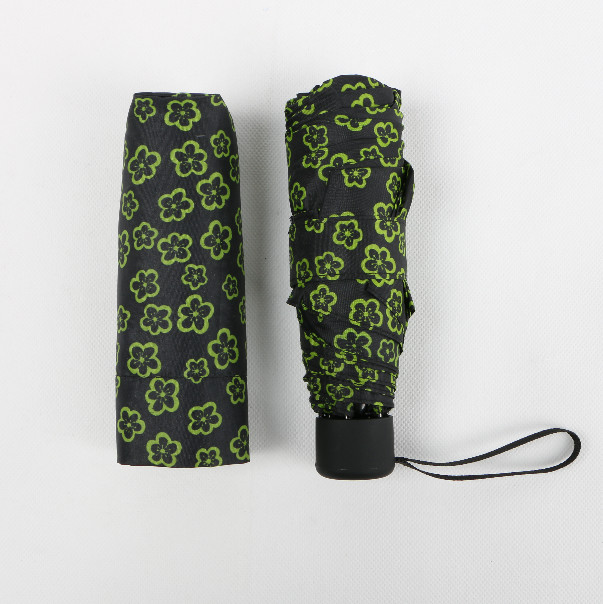 China Micro Lightest Travel Umbrella , Customized Designs Small Fold Up Umbrellas wholesale