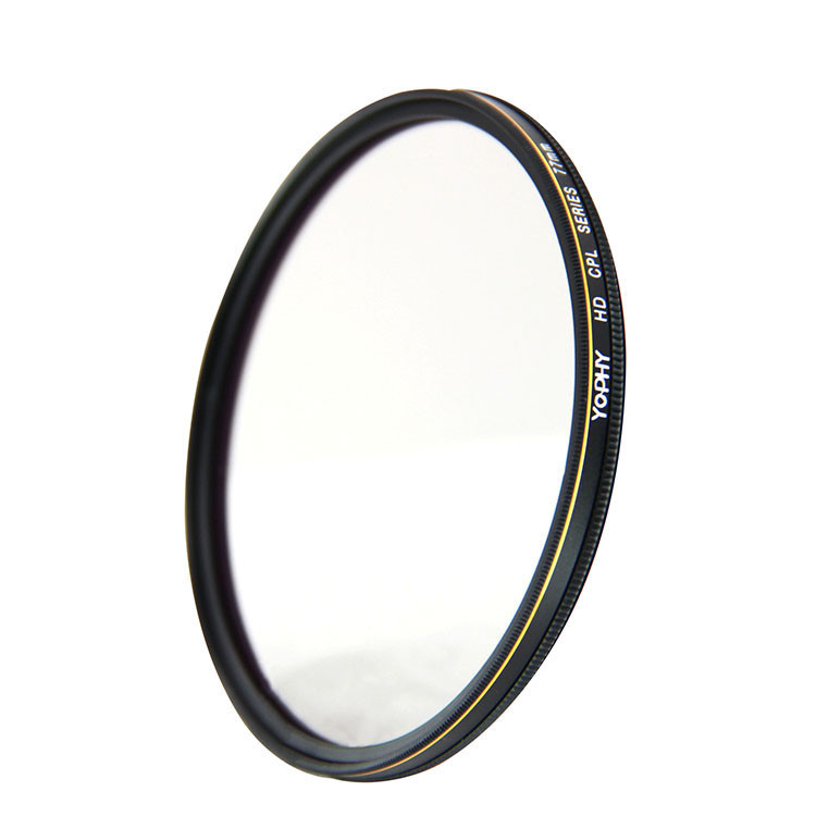 China Gold Line Circular Polarizer Lens Filter , HD MRC CPL Filters Aviation Grade Aluminum wholesale