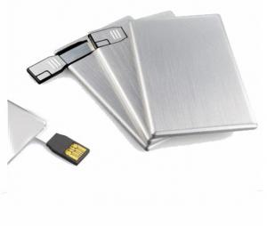 China Novelty metal credit card USB memory sticks 1GB 2GB with print logo or engraved logo  wholesale