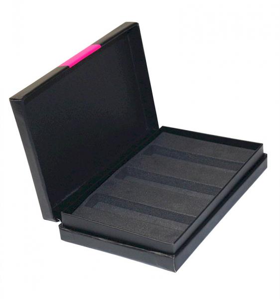 Quality Cosmetics Black And Pink Paper Gift Packaging Box For Cosmetic Bottles for sale