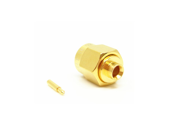China Gold Plated Male Plug SMA RF Connector Durable For Antenna Microwave RG405 wholesale