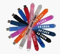 China Custom USB 2.0 Flash Drive Silicone Rubber Wristbands Bracelets 64MB, 128MB, 256MB, 512MB  wholesale