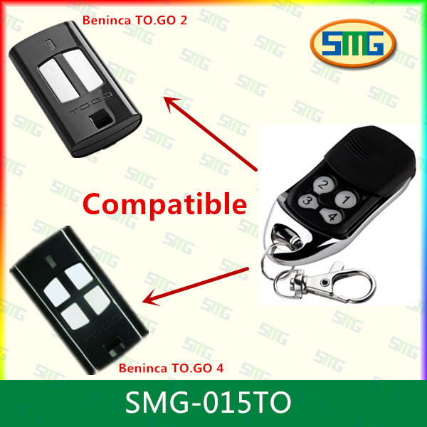 China SMG-015TO Compatible Garage Door Rolling Code Bennica 433MHz Wireless Remote Control wholesale