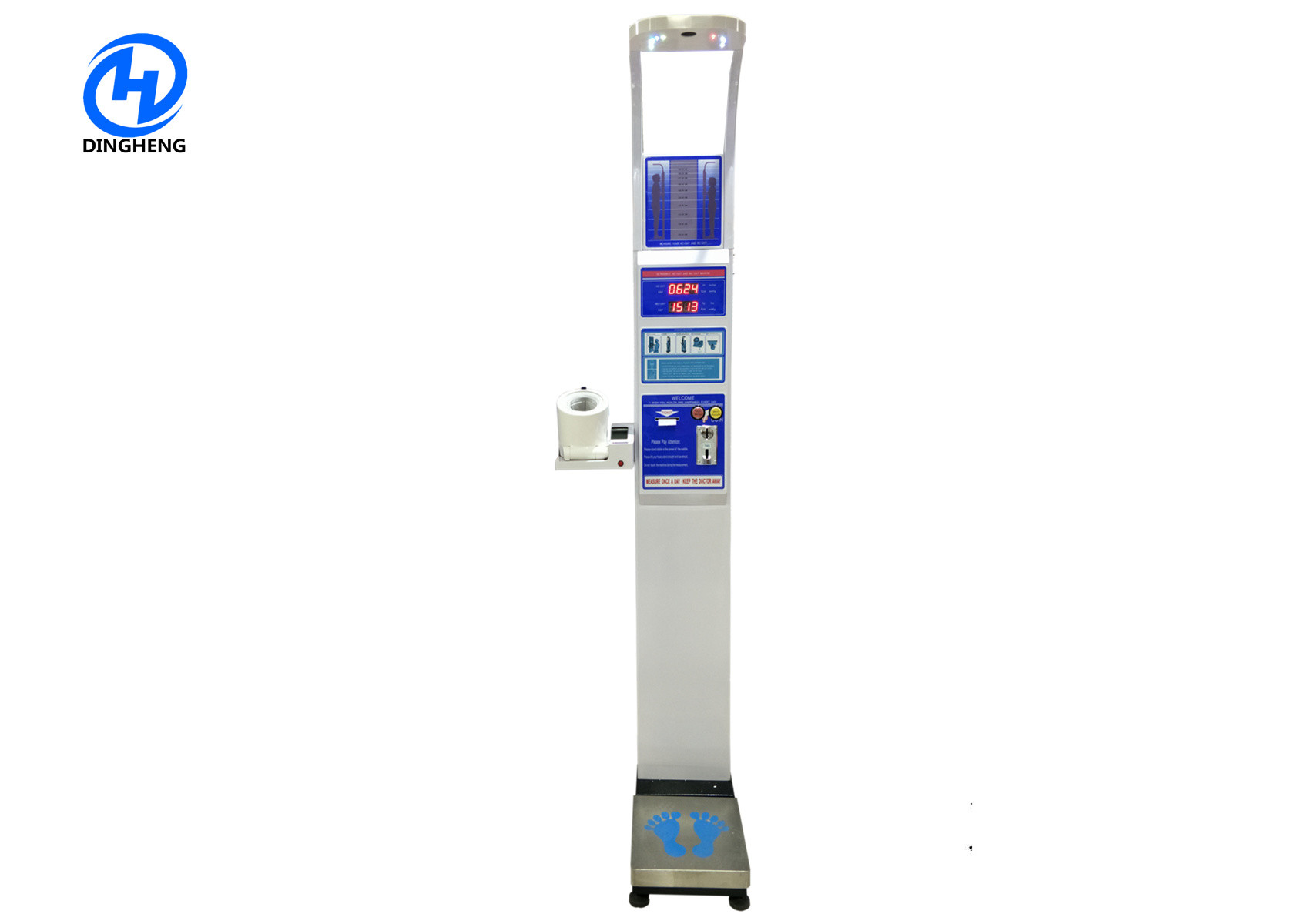 China Coin medical  height weight scales with blood pressure and pluse for pharmacy wholesale