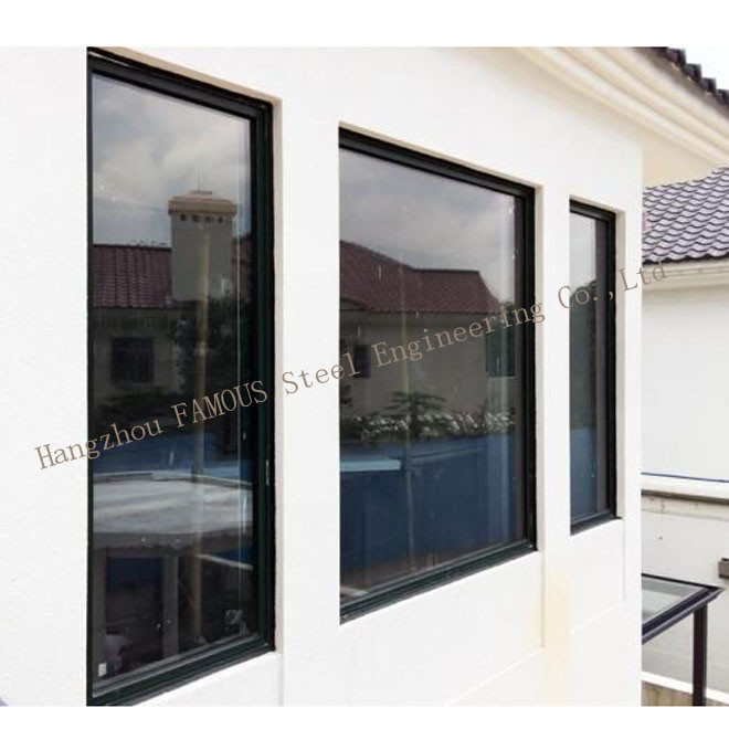 5mm 6A 5mm Insulated Aluminum Storm Windows , Fixed Tempered Glass Window