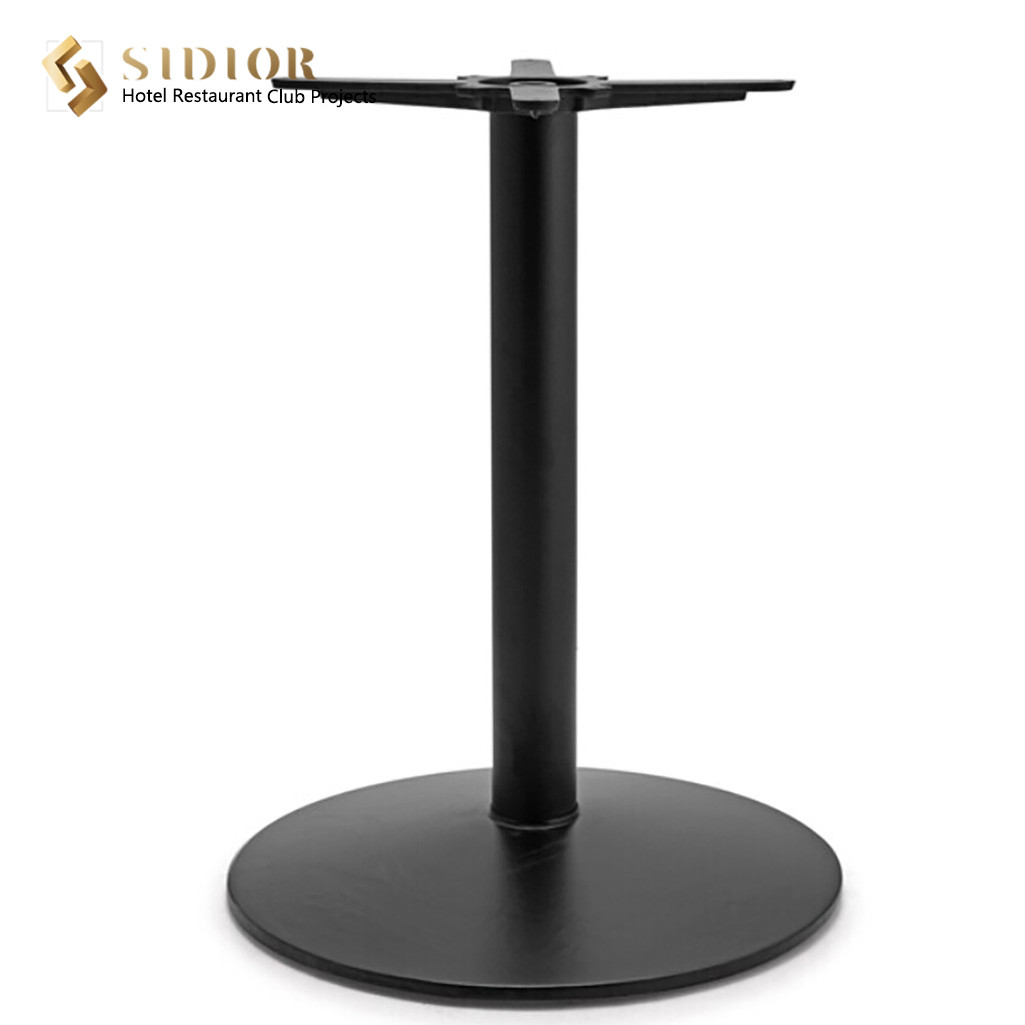 Restaurant Metal Pedestal Table Base Modern 62cm For Round Table for sale