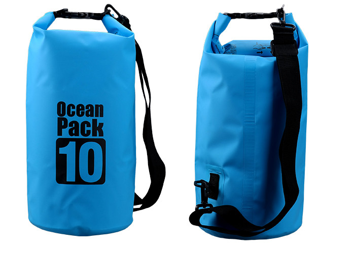 China Outdoor Activities 10l Dry Storage Bags Watertight With Shoulder Strap wholesale