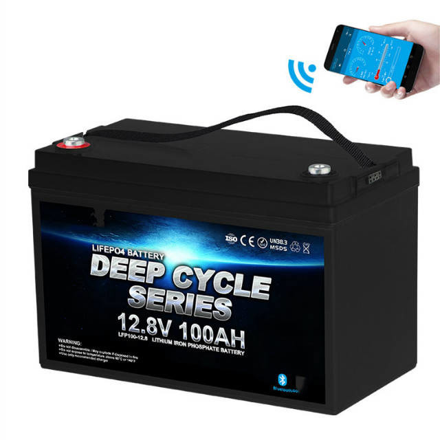 China 12v100ah lithium camper battery deep cycle rv self heating bluetooth motorhome battery wholesale