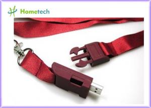 China High Speed Lanyard USB Flash Drives , High Capacity Custom Thumb Drives wholesale